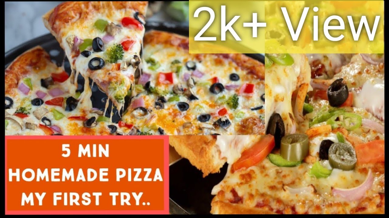 5 min NO YEAST PIZZA!
