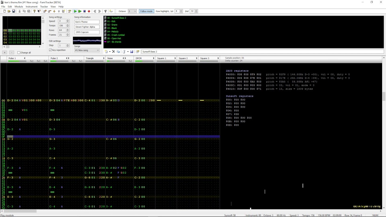 Ken's Theme (Famitracker Sunsoft Style)