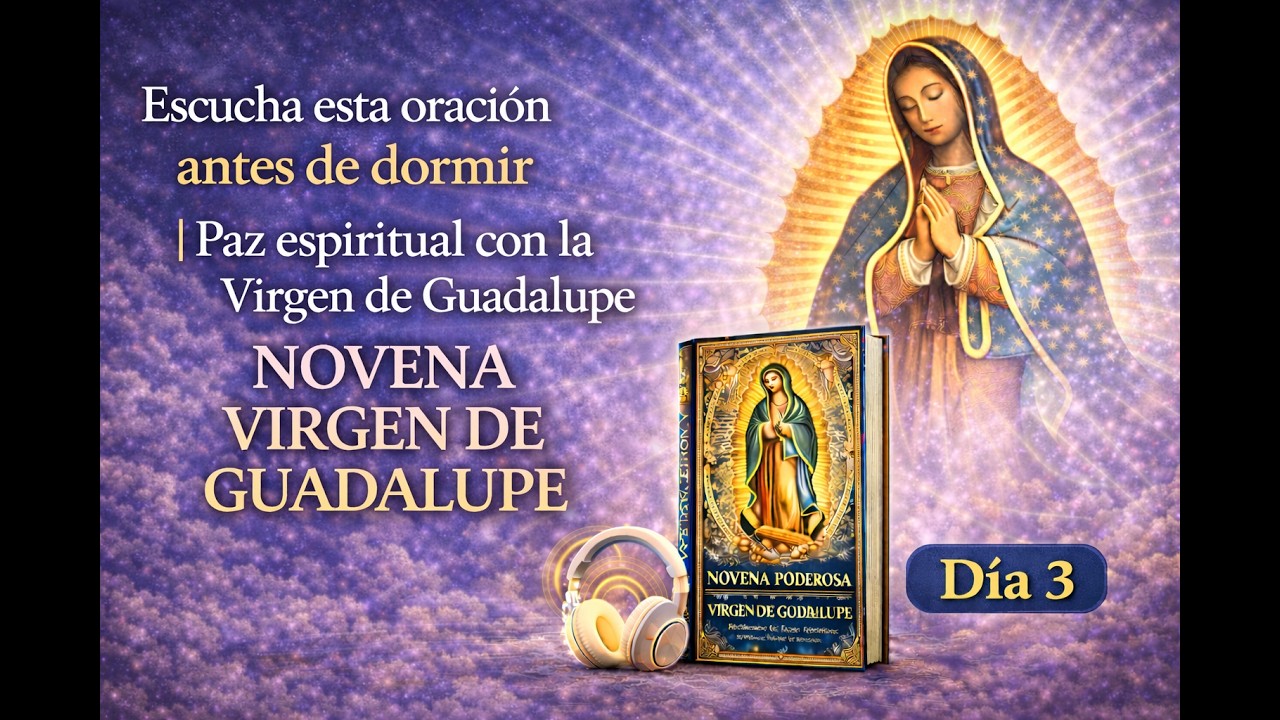 Escucha esta oración antes de dormir | Paz espiritual con la Virgen de Guadalupe | Día 3