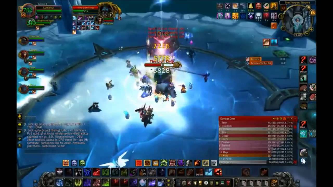 Ensidia vs Lich King 25MAN Server First!