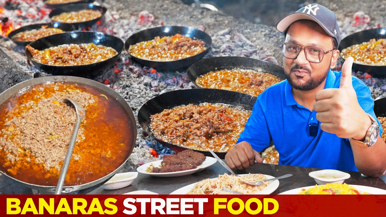Banaras Street Food Tour | Abaseen Qeema Karahi, Chapli Kabab & Pulao | Orangi Town Karachi Pakistan