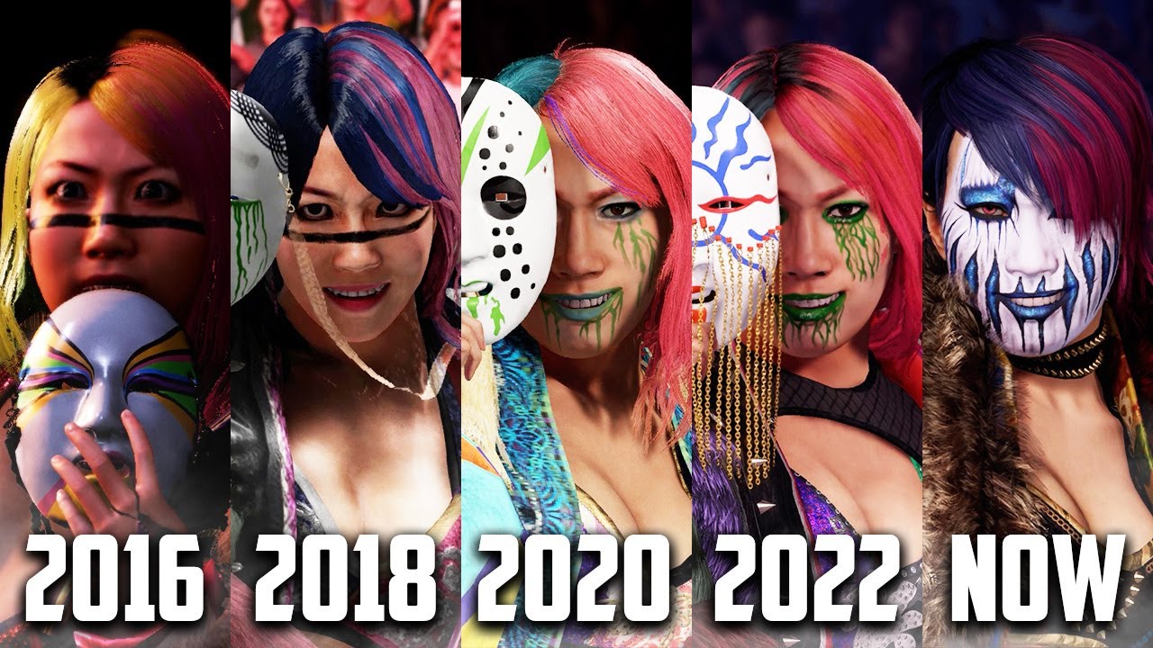 Asuka Evolution In WWE Games (Till WWE 2K24)