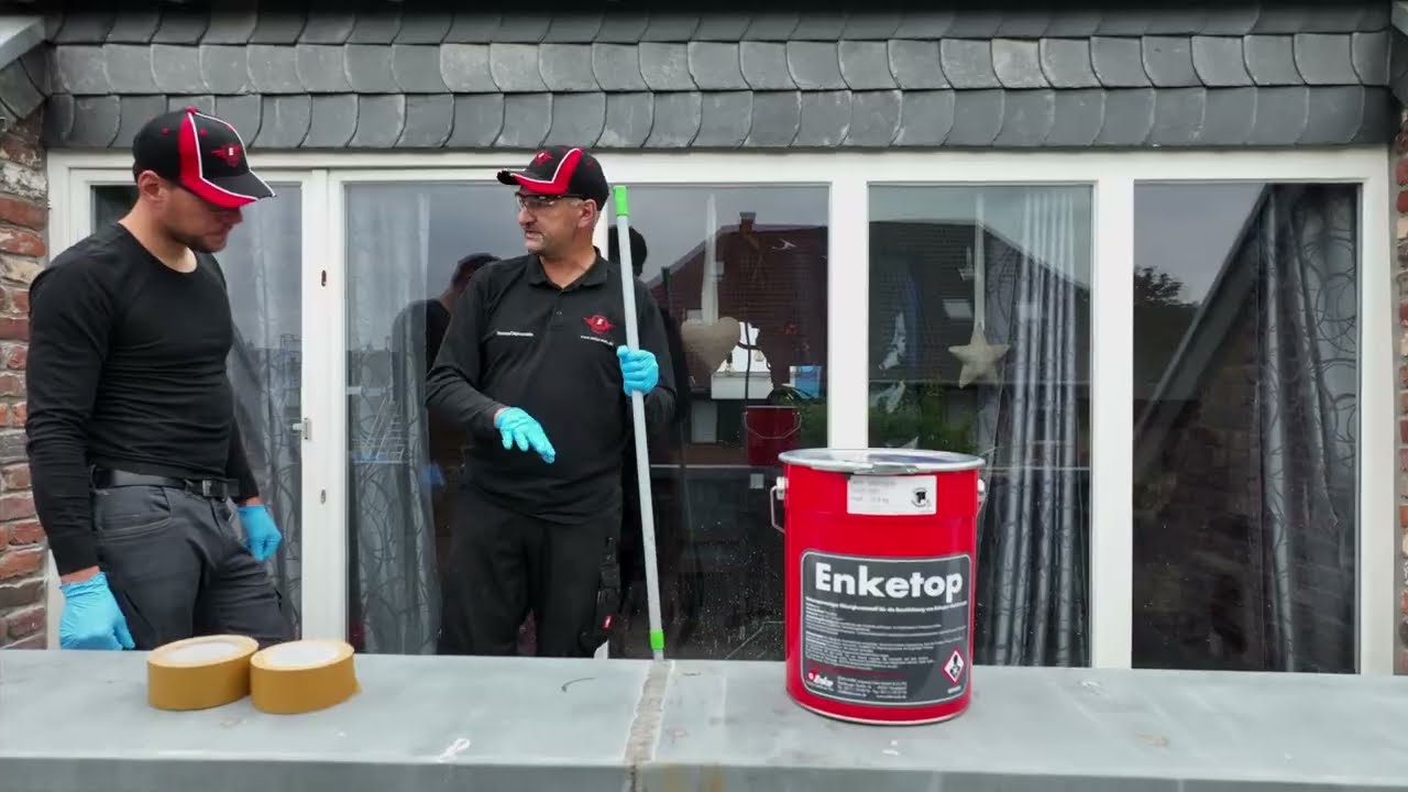 Balkongestaltung mit Enketop, ausgeführt durch van Geffen Bedachungen GmbH