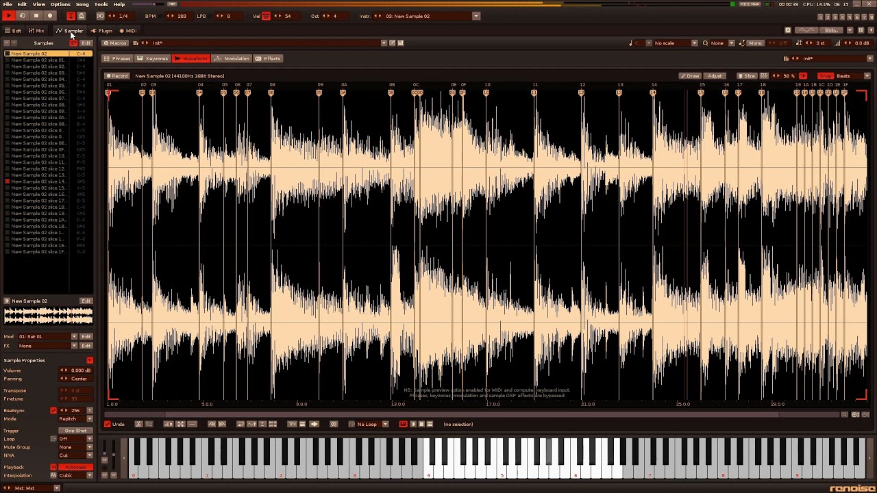 Renoise 3.3 Basic Tutorial: 