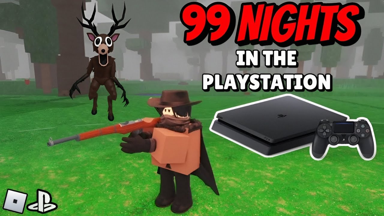JOGANDO 99 NOITES NO PS4 | Roblox