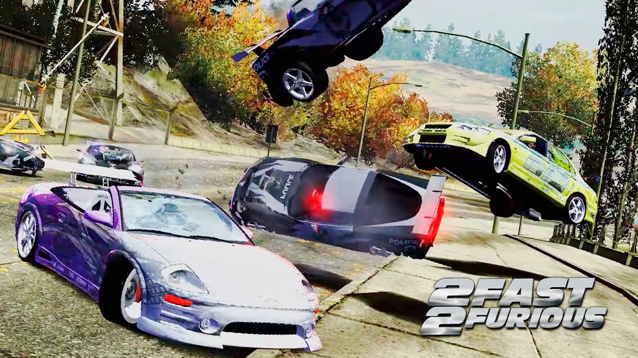Roman Pearce & Brian O'Conner vs 10 Heat Lvl Federals | NFS MW Pursuit | PC Gameplay [Fullᴴᴰ/1080p]