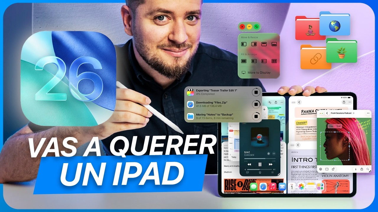 iPadOS 26: La NUEVA MULTITAREA que cambia TODO (y funciones que NADIE esperaba)