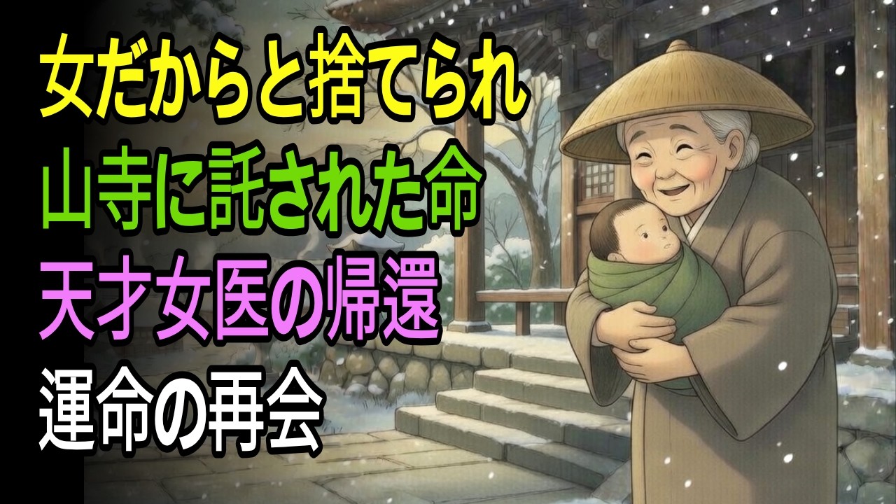 #昔話 #民話 #朗読 #聴き流し #感動する話  捨てられた娘と翡翠の根付、二十年後に明かされる母の涙の真実. #泣ける話 #心温まる話 #人生の教訓 #いい話 #怪談 #伝説 #江戸時代
