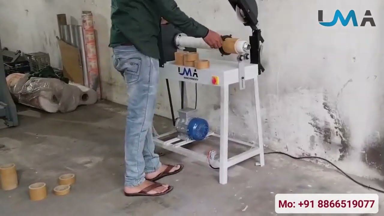 Paper Core Cutter Machine l Model: UMA CC-500 l Uma Machinery l India
