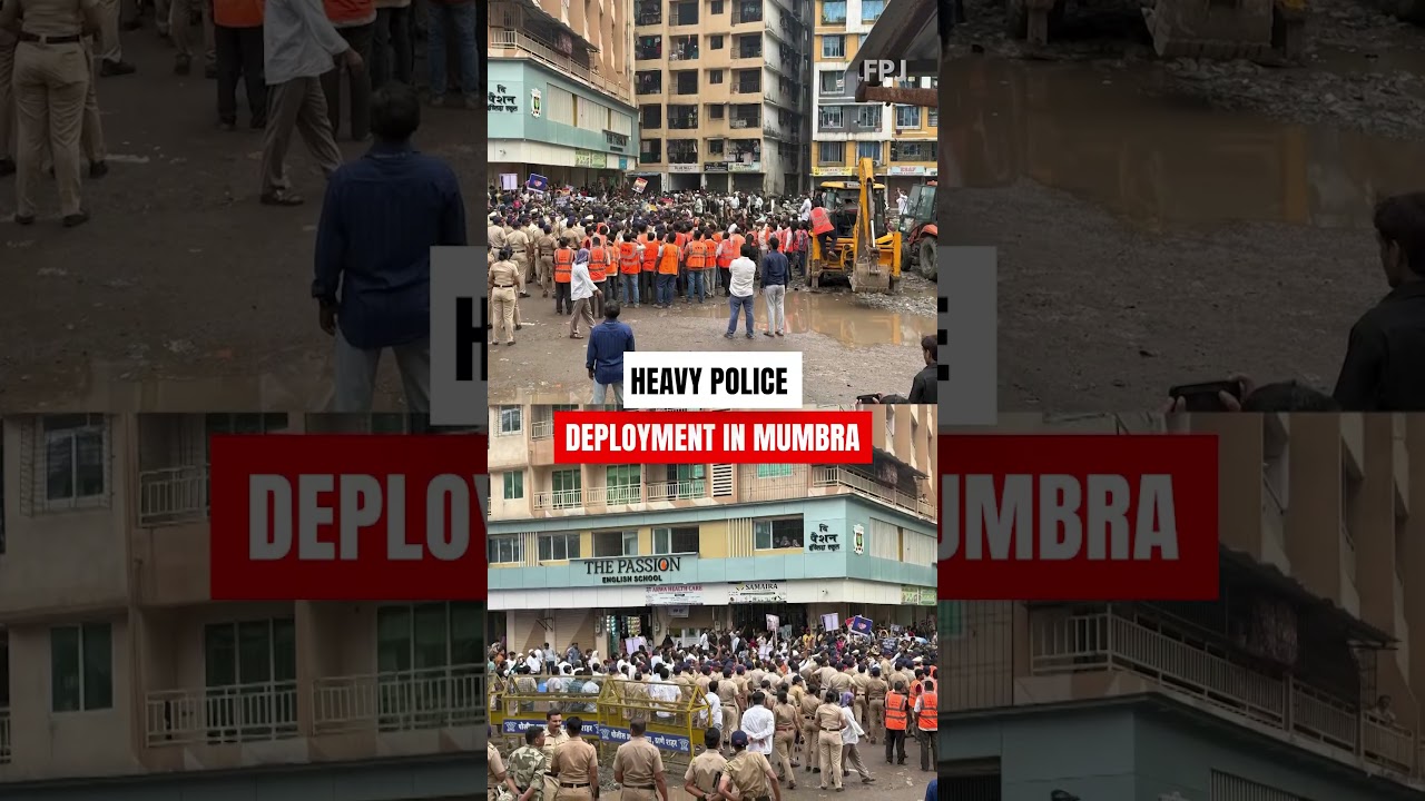 Thane: TMC Demolishes Illegal Building in Mumbra Amid Heavy Police Deployment
