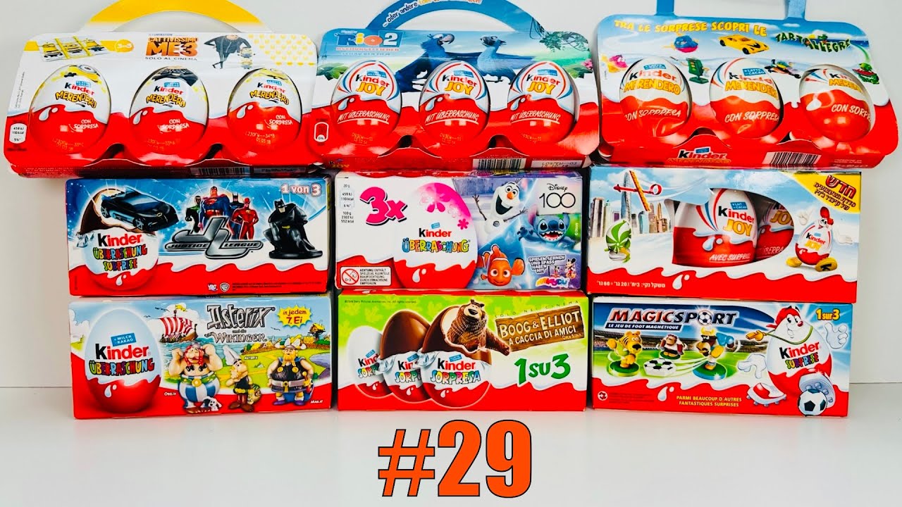 OLD Kinder Surprise Unboxing #29 Распаковка Старых Киндер Сюрпризов.Выпуск 29.Alte Ü-Ei Unboxing 29