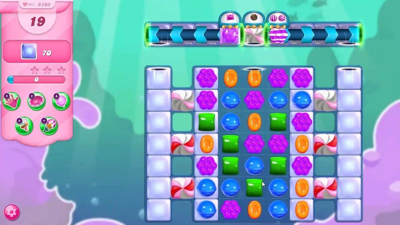Candy Crush Saga LEVEL 2105 NO BOOSTERS (new)