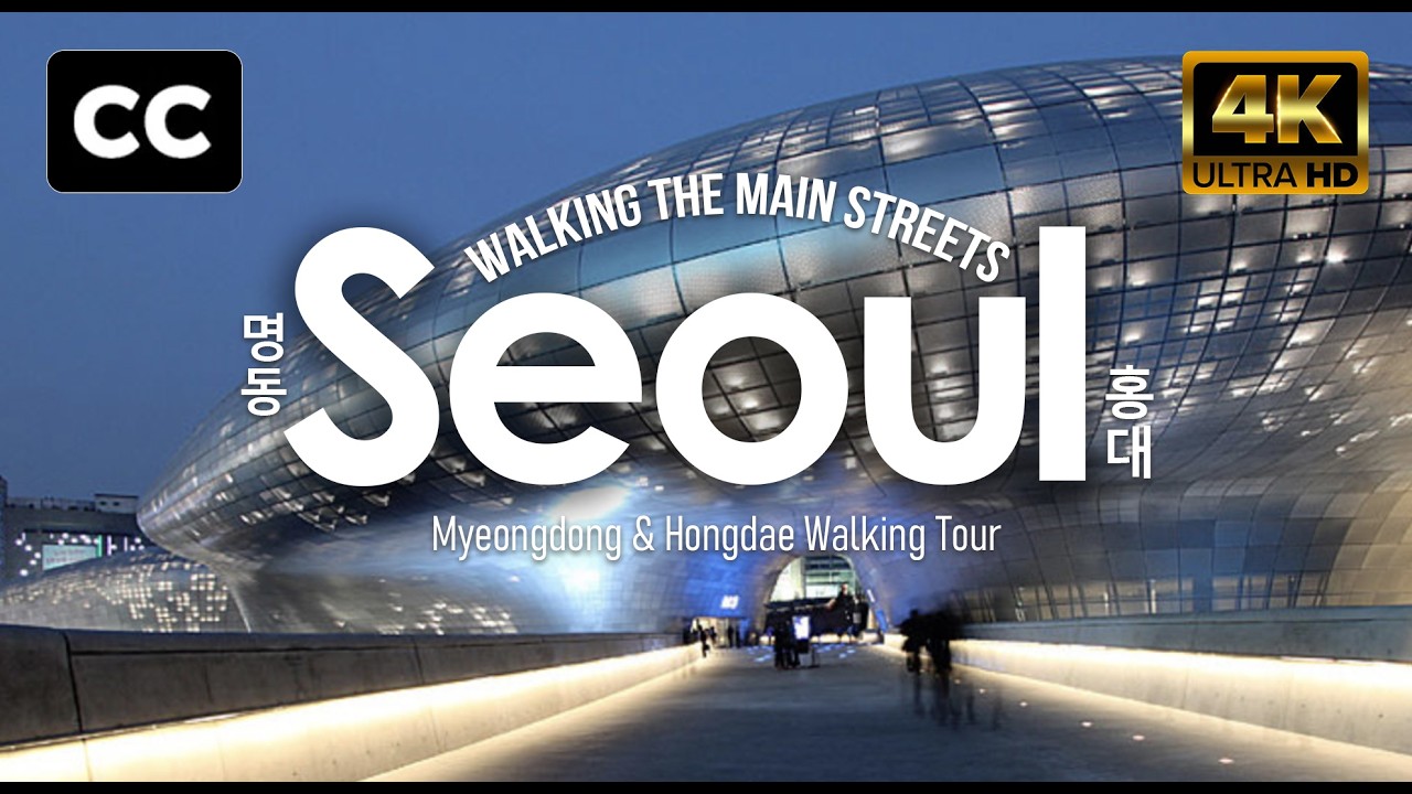 Seoul Urban Streets at Night 🇰🇷 | Myeongdong & Hongdae Walking Tour