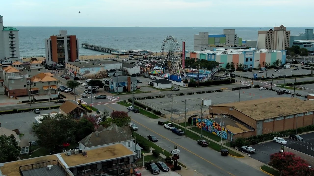 Ferris wheel flight at the Virginia Beach Oceanfront #drones #drone #summer #FerrisWheel