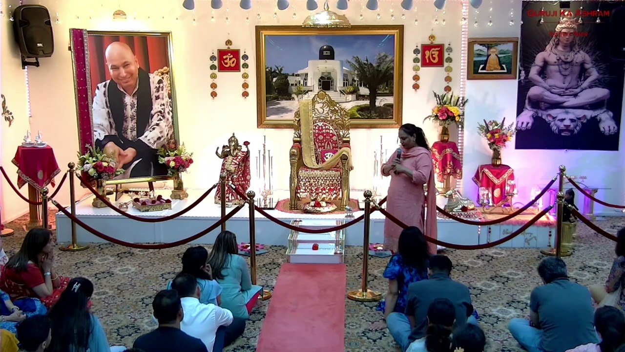 Satsang By Mandeep Aunty - Guruji Ka Ashram - New Jersey - USA - Somerset Temple