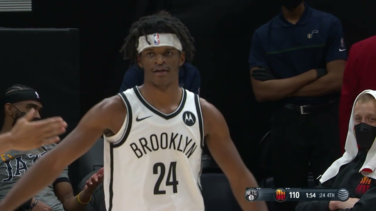 Alize Johnson Posts Double-Double in Nets Debut