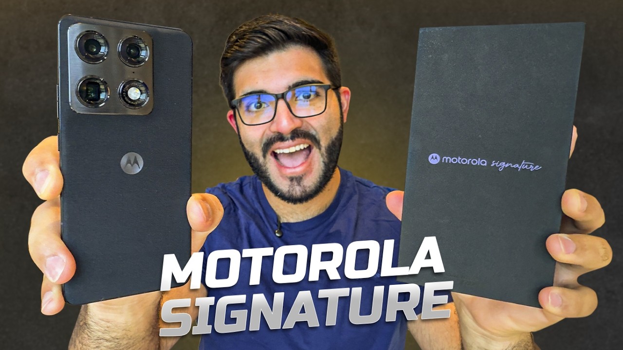 CHEGOU! Novo TOP de LINHA da MOTOROLA, SIGNATURE! Câmeras incríveis e SUPER PERFORMANCE 