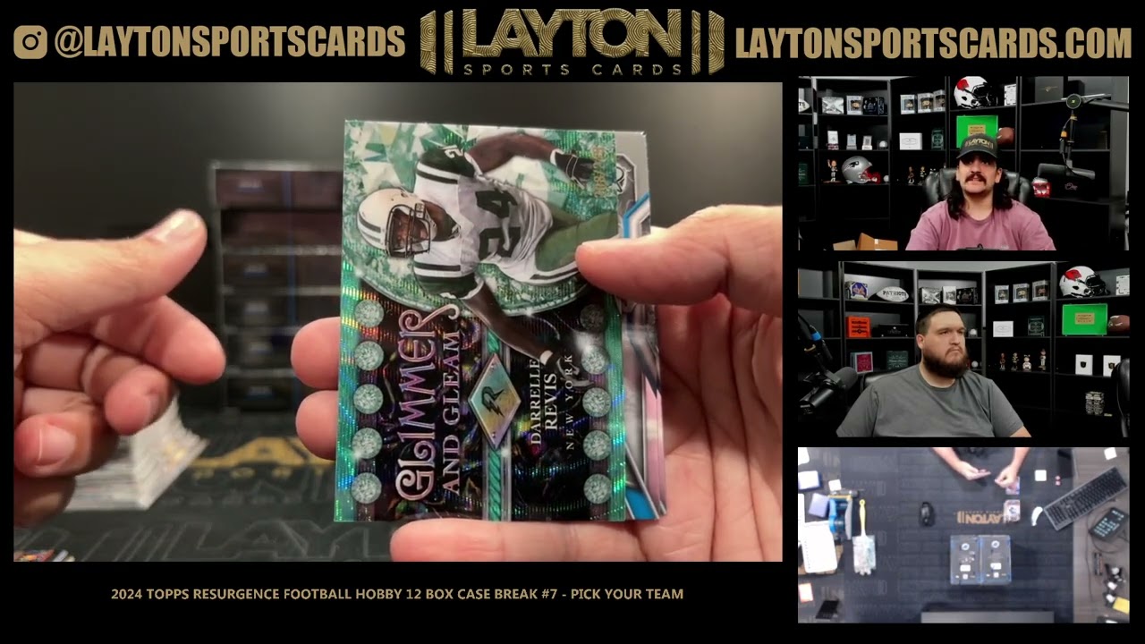 DANIELS CASE!! 2024 Topps Resurgence Football Hobby 12 Box Case Break #7