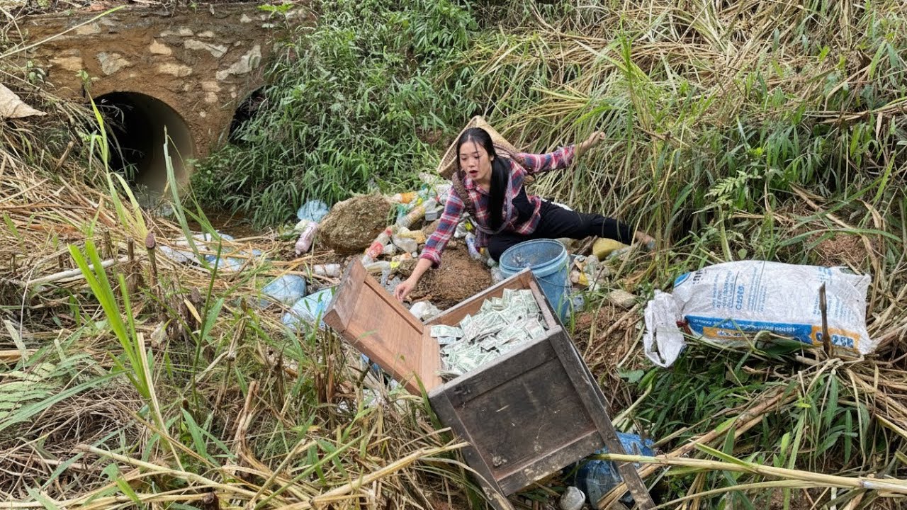 The poor girl discovers a wooden chest – a surprising secret hidden within.