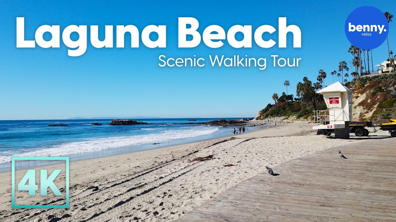 Scenic LAGUNA BEACH 4K Walking Tour