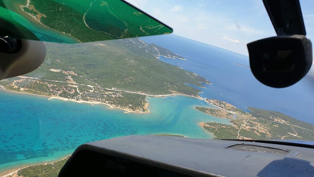 Flug mit einer C182 nach Mali Lošinj