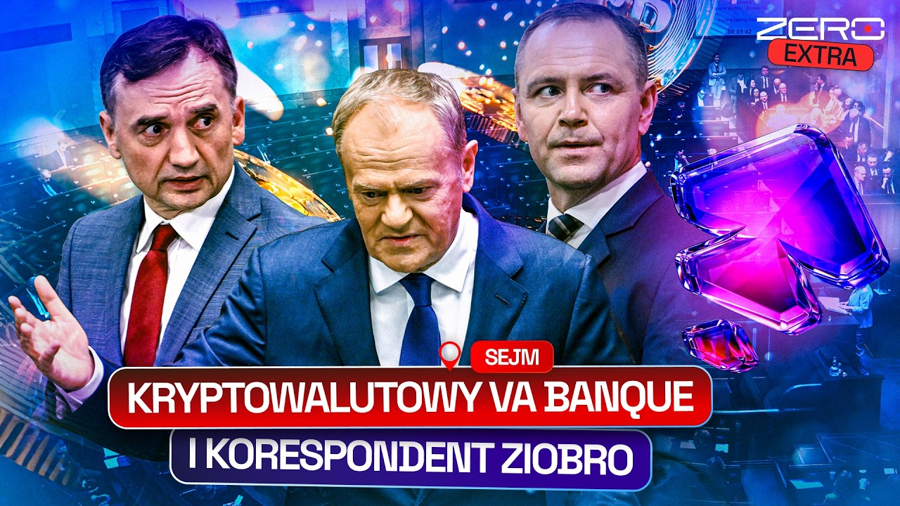 SEJM: KRYPTOWALUTY NA CZTERY FAJERY I KORESPONDENT ZIOBRO