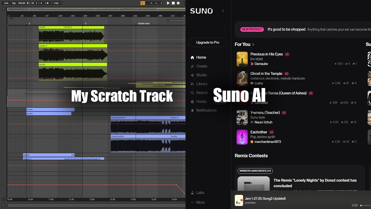 I let AI cover my song, see what it created #sunoai #aimusic #metal #mixing #ableton