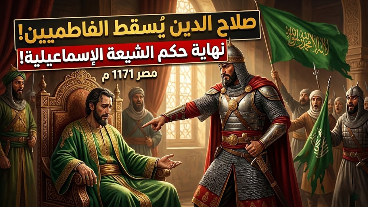 الانقلاب العبقري! إسقاط الدولة الفاطمية وإنهاء حكم الشيعة في مصر بقرار صلاح الدين 1171م 🤫⚔️