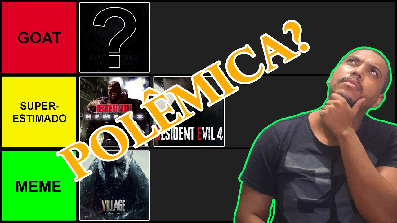 A Tier List Mais LÚCIDA de Resident Evil que você já viu!!