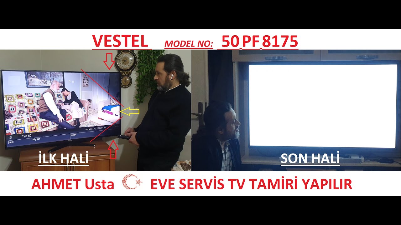VESTEL 50PF8175  EKRAN KARARMASI. VESTEL 50PF8175 LED DEĞİŞİMİ. Ahmet Usta 0532 737 60 97