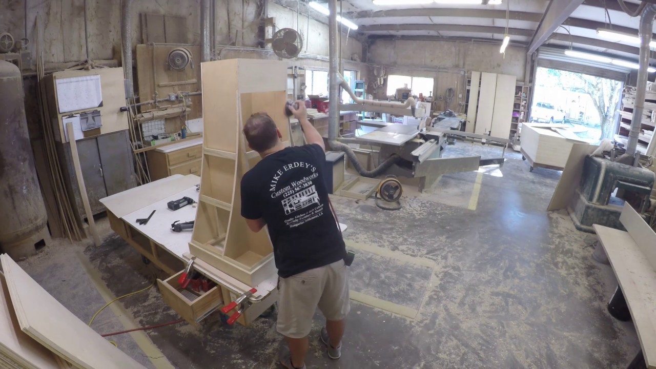 Custom Curved Kitchen Hood Cabinet Time Lapse