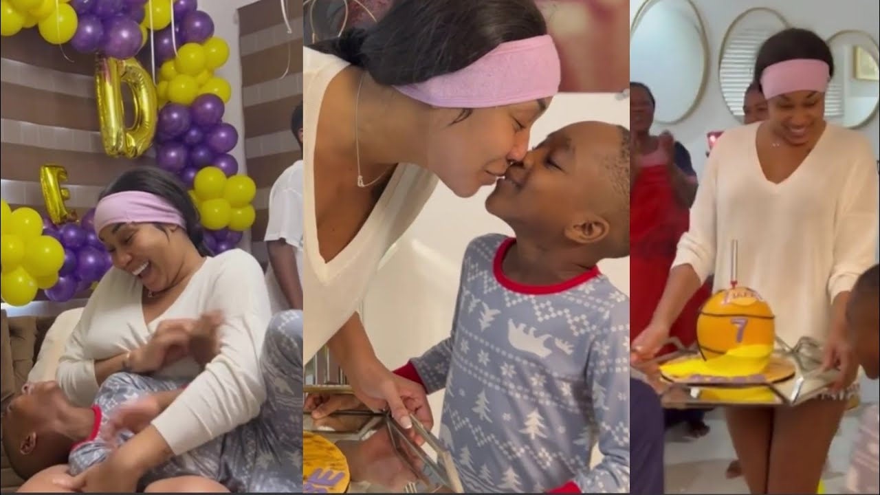 🔴Emma Lohoues célèbre l'anniversaire de son fils Kobe🥂🎂🍾
