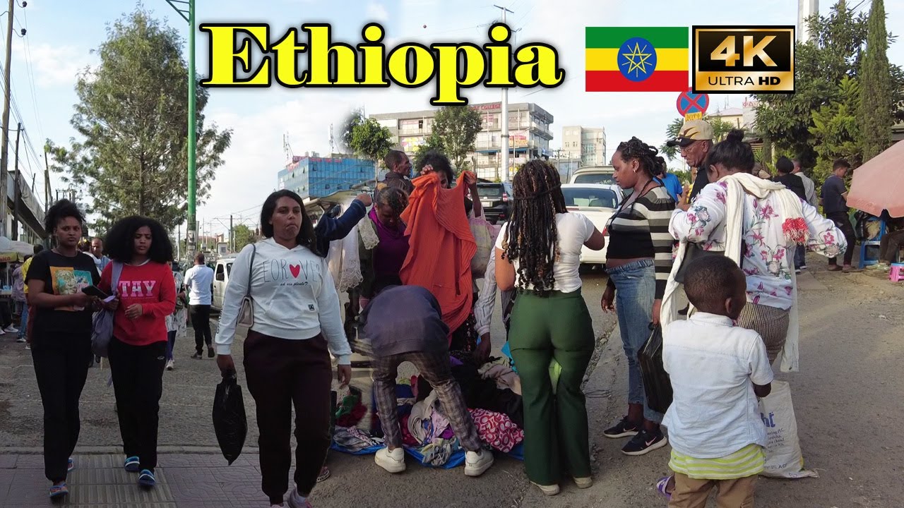 ገራሚው ሰፈር ሳሪስ Addis Ababa Walking Tour (531) Saris, 🇪🇹 Ethiopia [4K]