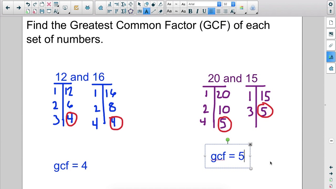 Factoring - 6th Grade