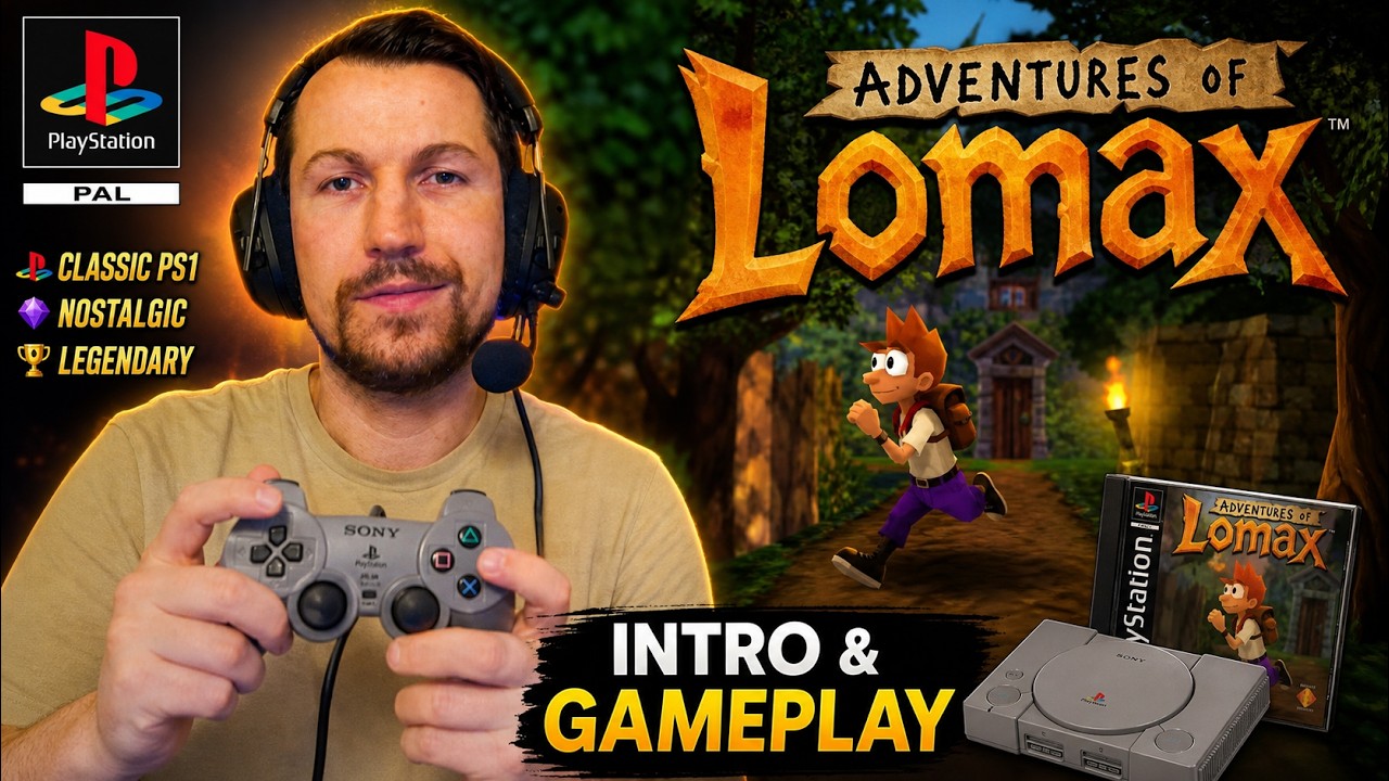 PS1 Adventures of Lomax Intro & Gameplay