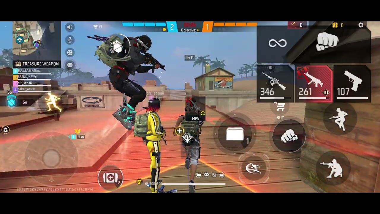 First Match with Random Player #freefire #gameplay #pubgmobile 