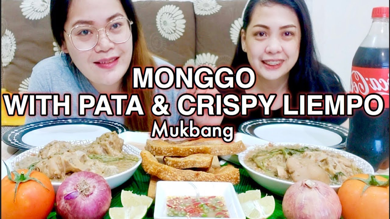 MONGGO with PATA & CRISPY LIEMPO MUKBANG | PINOY MUKBANG