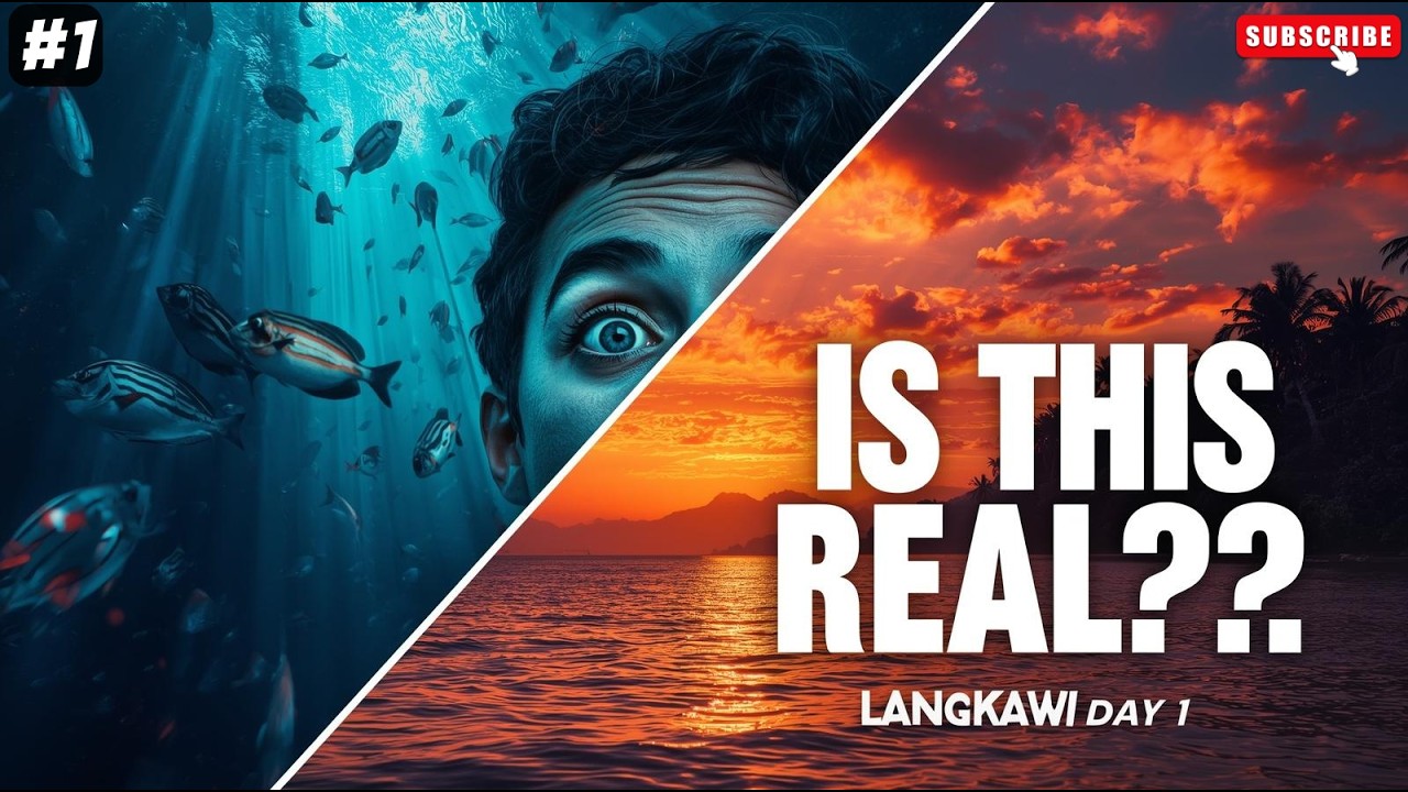 Exploring Underwater World Langkawi + Stunning Beach Sunset | Day 1 Vlog