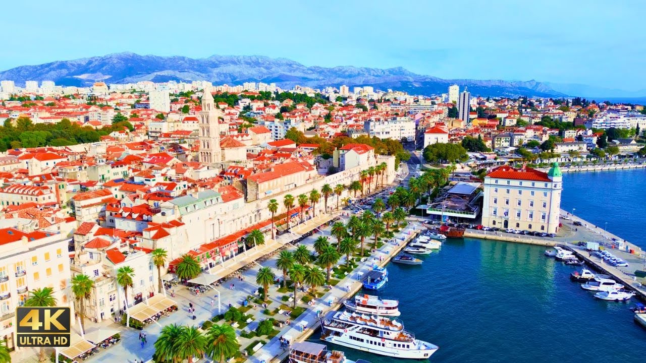 Experience Split, Croatia In Stunning 4k - Evening Walking Tour 2023