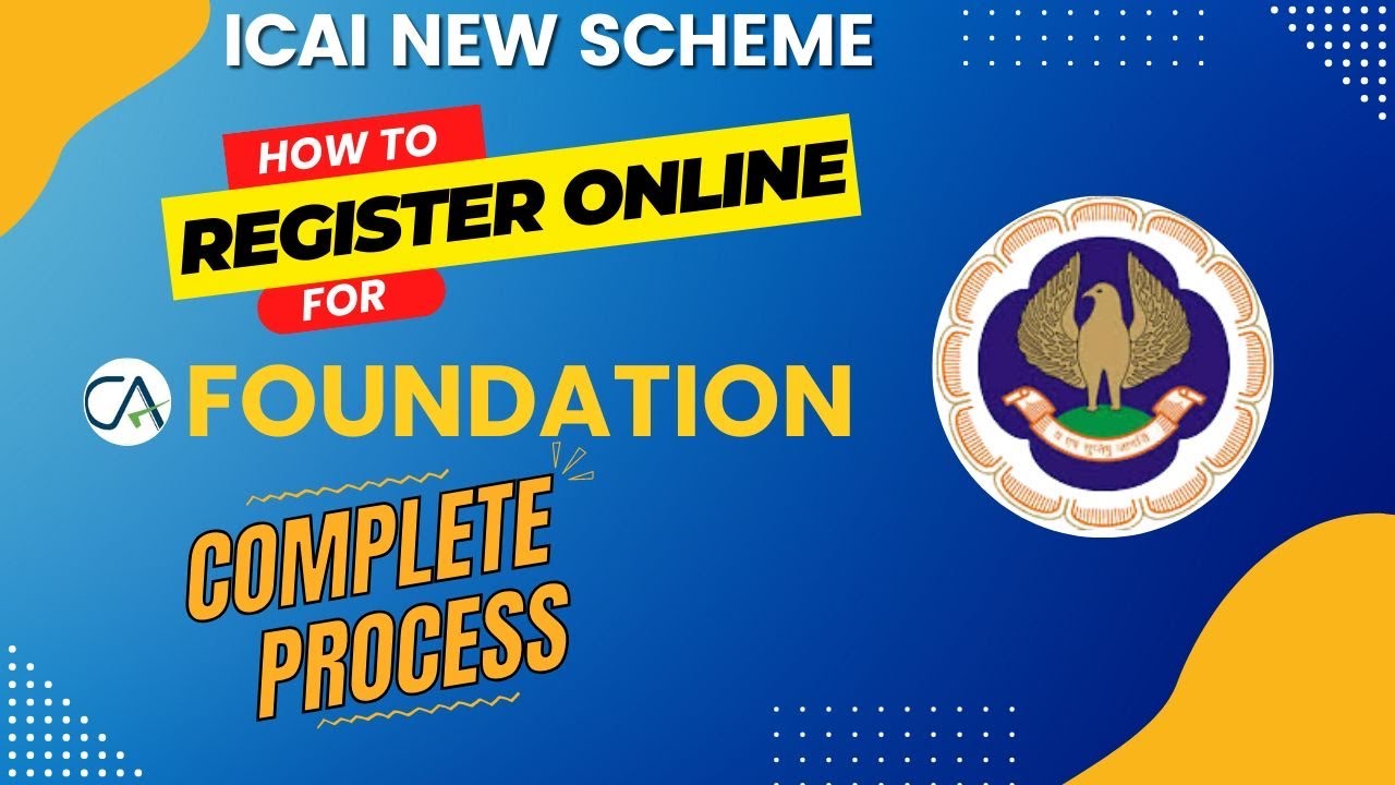 How to Register For CA Foundation | CA Foundation Registration Complete Process | CA COURSE Register