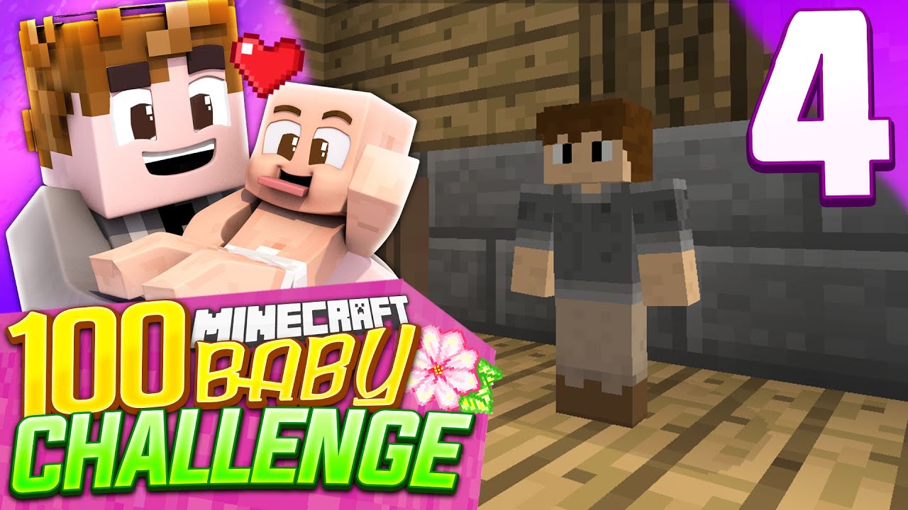 Minecraft: 100 Baby Challenge - Episode 4 - MY BOY BRAYDEN (Minecraft Comes Alive)