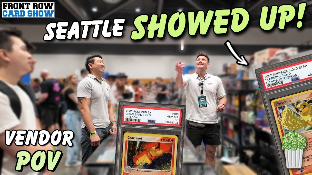 This Was Our BEST SHOW YET! Seattle Front Row Card Show Vendor POV Day 1