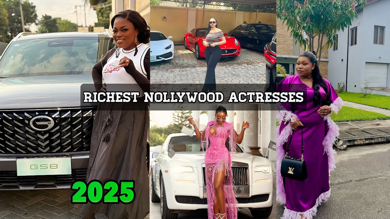 Top 10 Richest Nollywood Actresses 2025 Their Net Worth , Cars And Houses.
