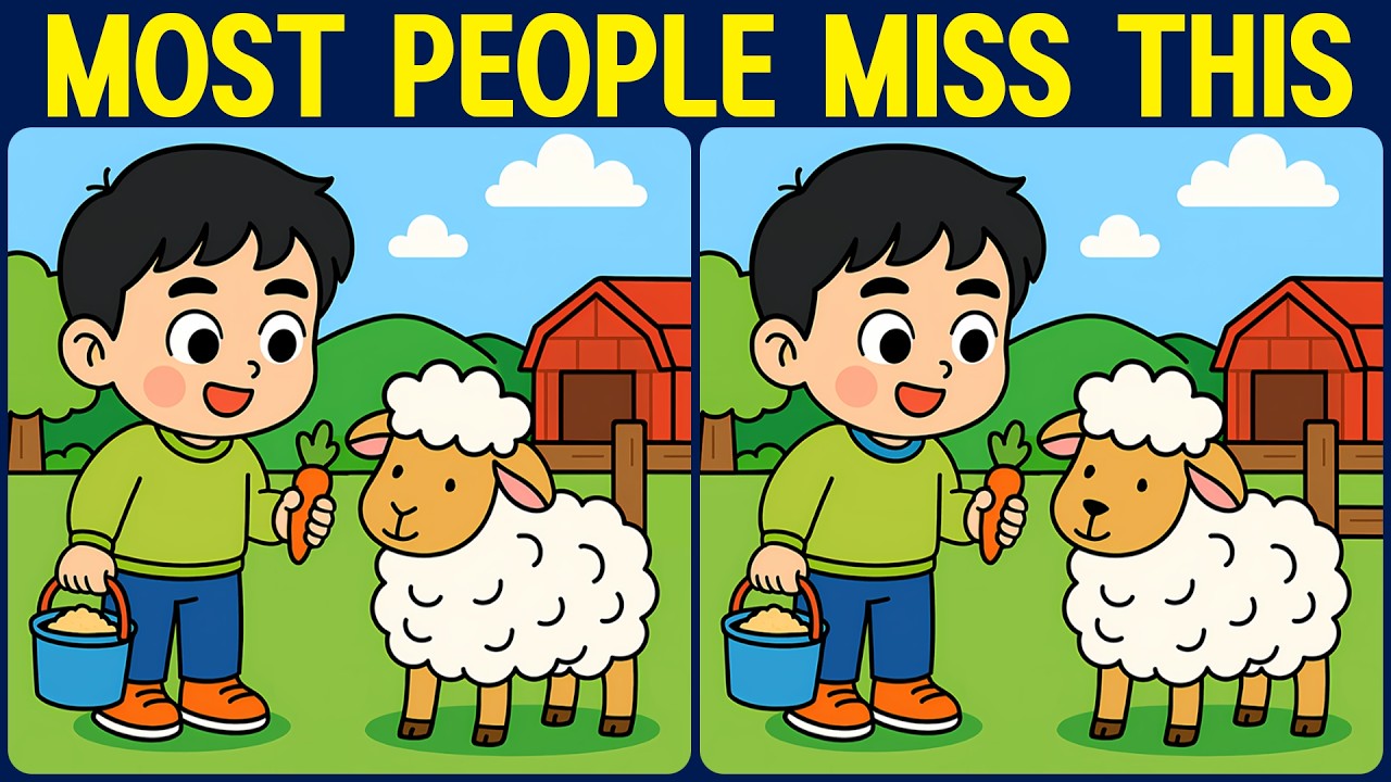 [Spot the Difference Brain Training] Can you spot what so many people are missing?
