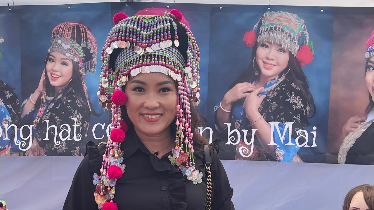 Colorful Hmong people