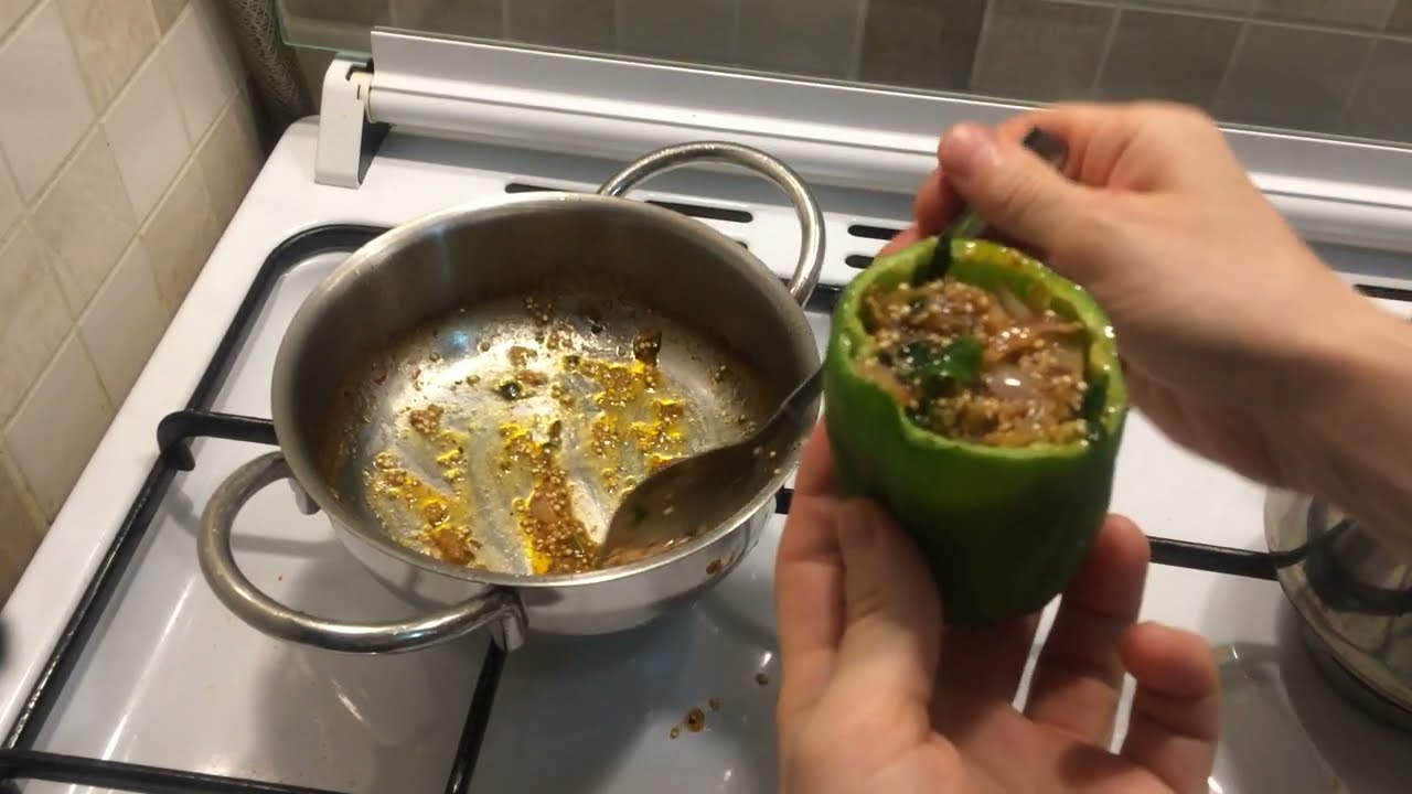 KİNOA NASIL PİŞİRİLİR/ KİNOALI BİBER DOLMASI/ ZEYTİNYAĞLI  KİNOALI BİBER DOLMASI
