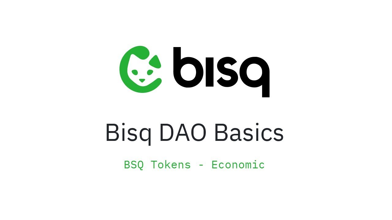 Bisq DAO Basics: Economic