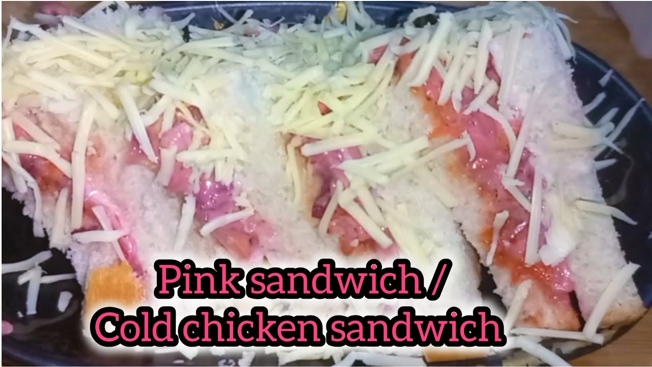 Pink sandwich recipe | Cold chicken sandwich|cold chicken sandwich at home|By Cook With Ayesha khan 