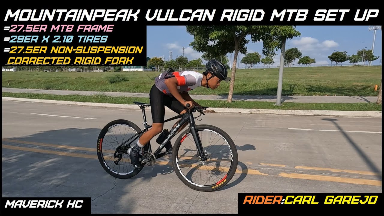 29er x 2.10 Tires sa 27.5er MOUNTAINPEAK VULCAN Frame & RGF-627 QR Rigid Fork ni Carl Garejo