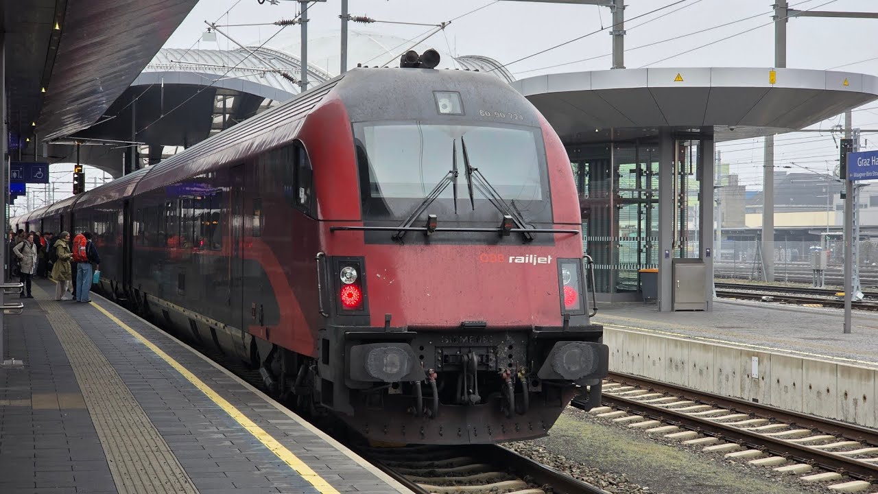 Fahrt mit der Koralmbahn: Graz - Klagenfurt | Koralmtunnel